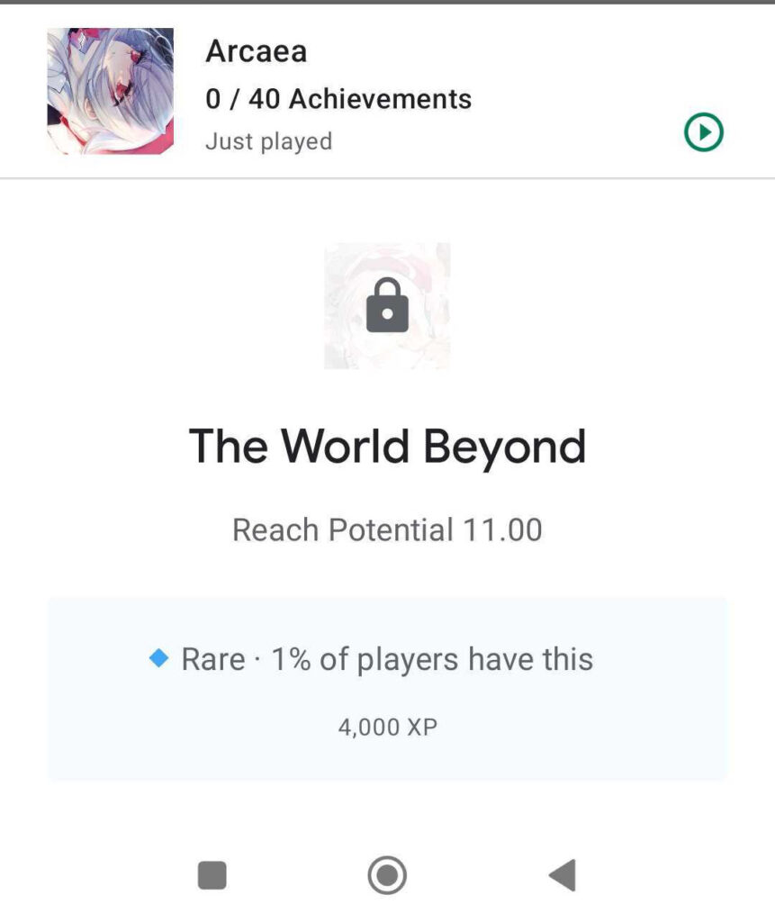 arcaea achievement